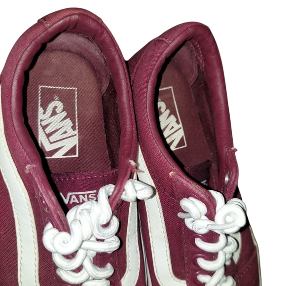 Vans Ward Burgandy Canvas Lace-Up Sneaker - Picture 6 of 9